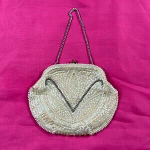 Vintage 60s Debbie by John Wind Imports beaded sequin handbag purse